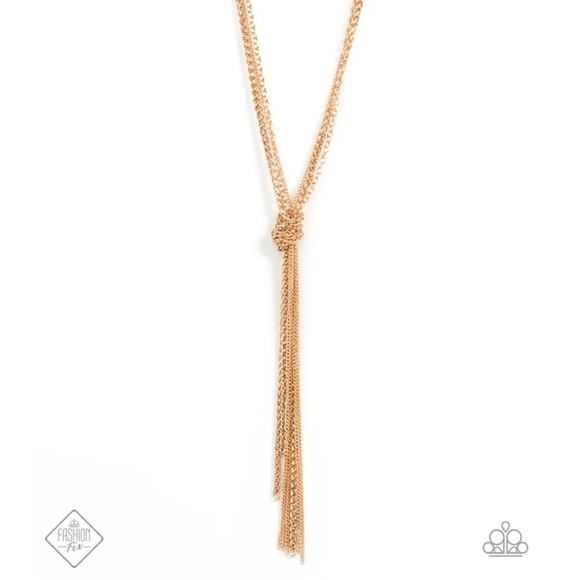paparazzi Jewelry - KNOT All There - Gold. NWty